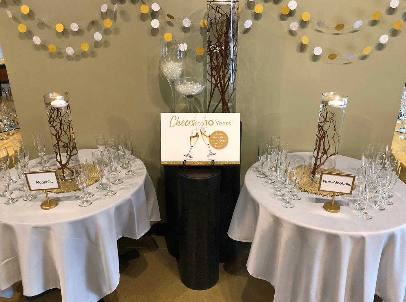 ACTS 10 Event Champagne Bar Decor Photo
