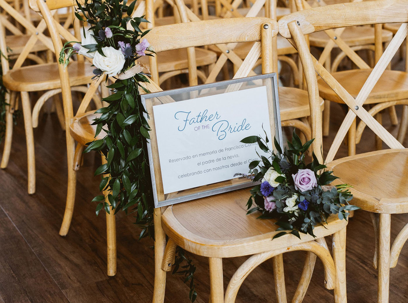 Father of the Bride Sign for Wedding Photo